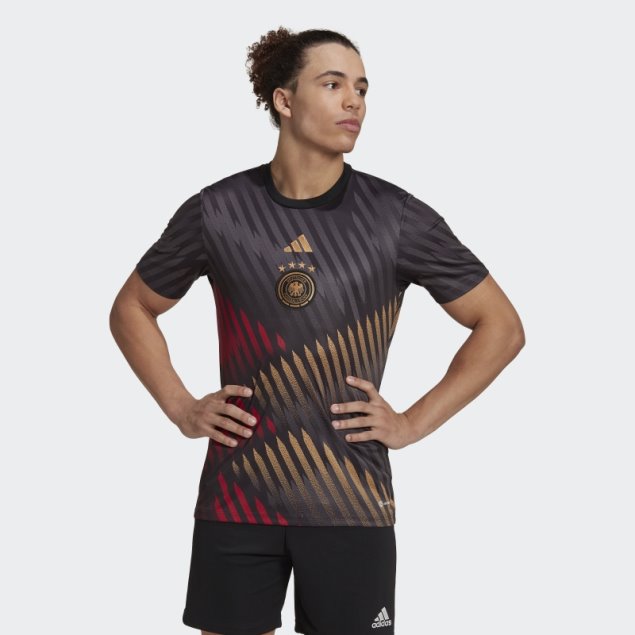 Camiseta Pre-partido Alemania Adidas Negra