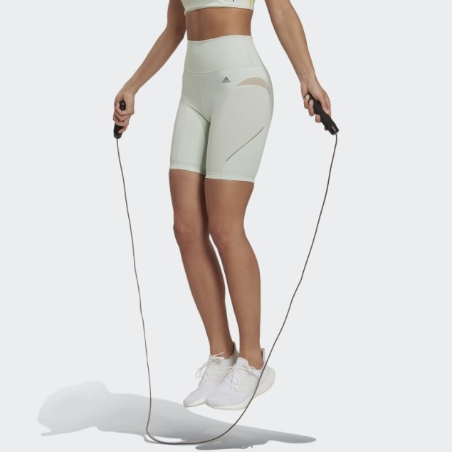 Leggings Cortos De Entrenamiento Hiit 45 Segundos Verde Sastre Adidas