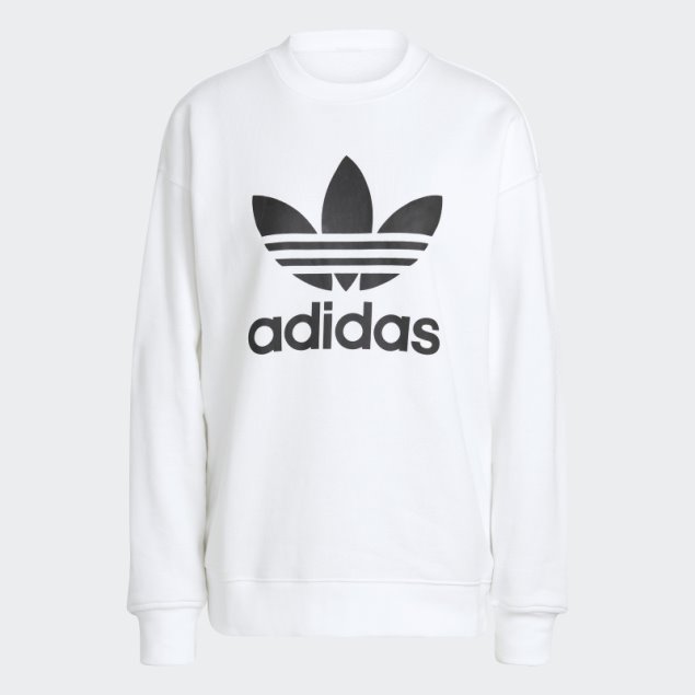 Sudadera Con Capucha Trefoil Blanco Adidas Caliente