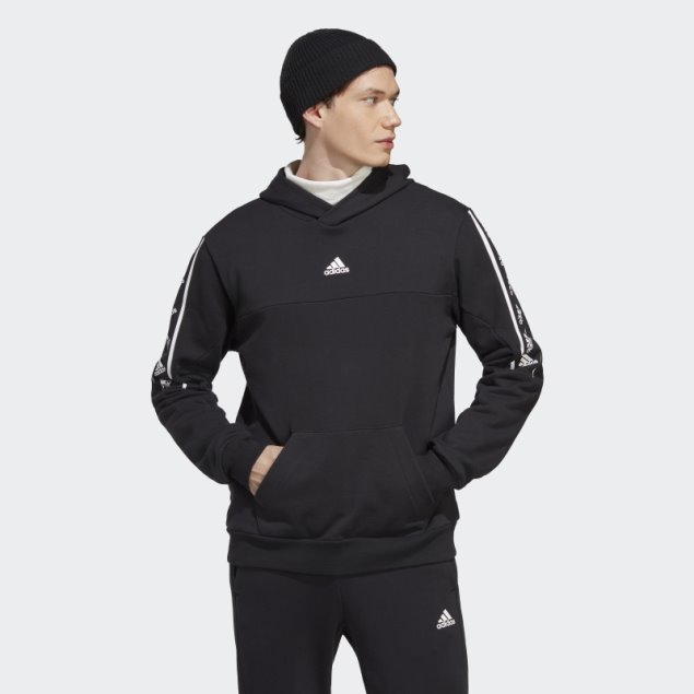 Sudadera Con Capucha Negra Adidas Brandlove