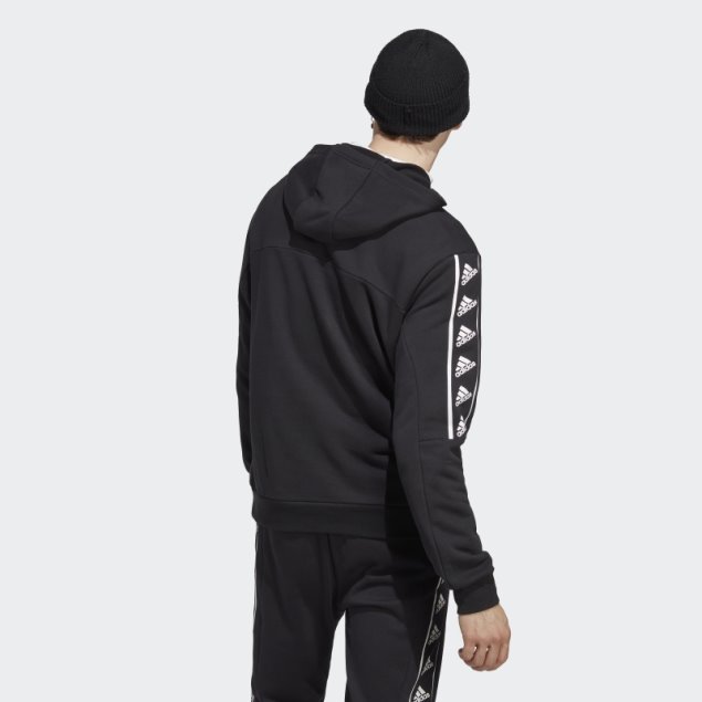 Sudadera Con Capucha Negra Adidas Brandlove