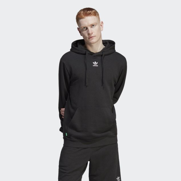 Sudadera Con Capucha Essentials+ Made With Hemp Adidas Negra