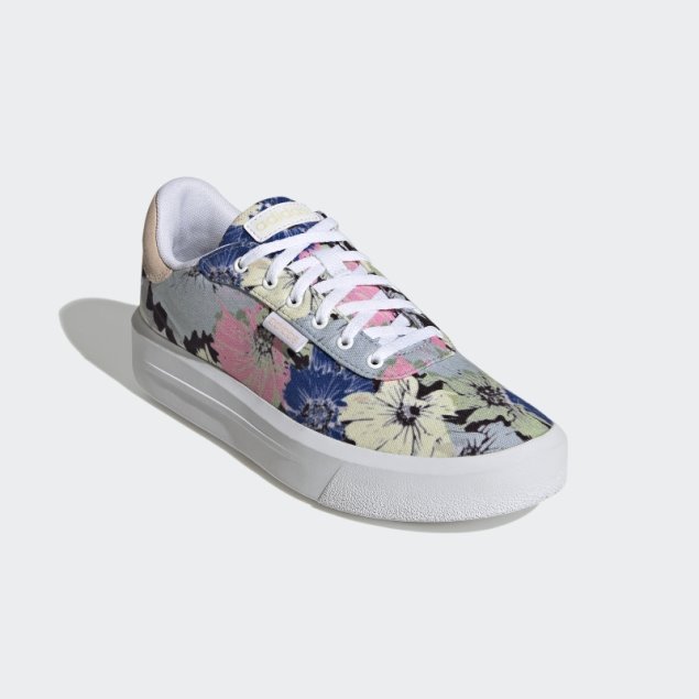 Zapatillas Cln Blancas Con Plataforma