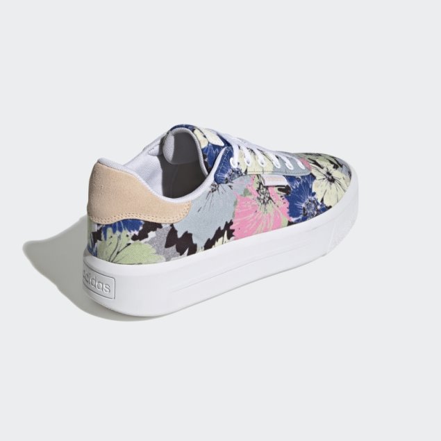 Zapatillas Cln Blancas Con Plataforma