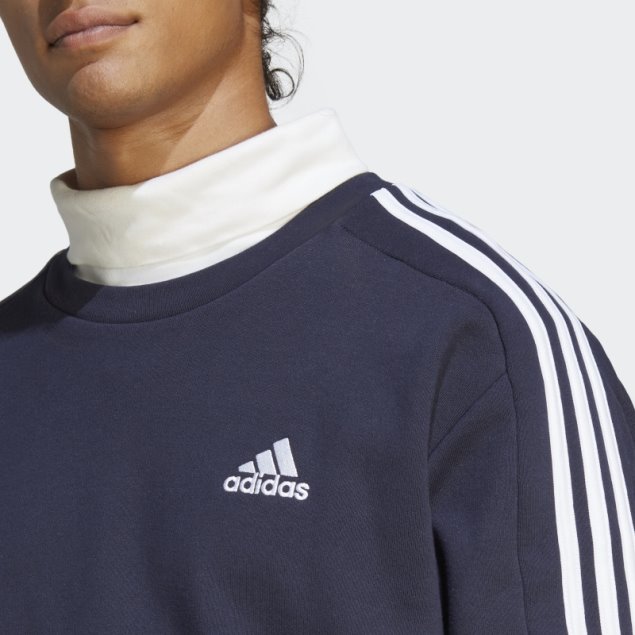 Sudadera Essentials French Terry 3 Rayas Tinta Adidas