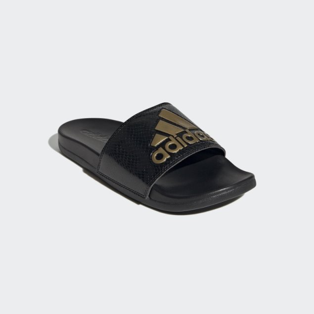 Chanclas Adidas Adilette Comfort Doradas Metalizadas