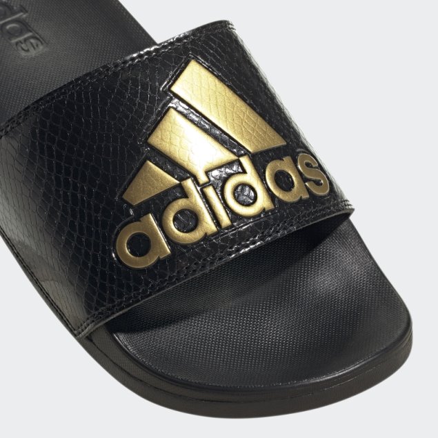 Chanclas Adidas Adilette Comfort Doradas Metalizadas