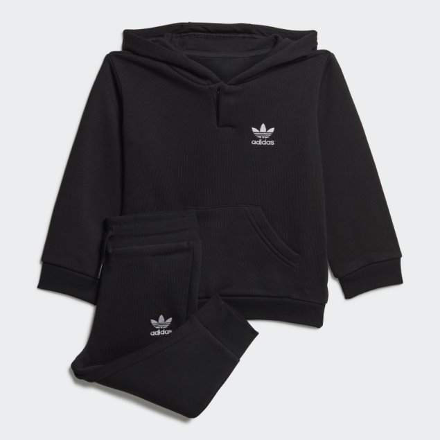 Sudadera Con Capucha Negra Adidas Adicolor