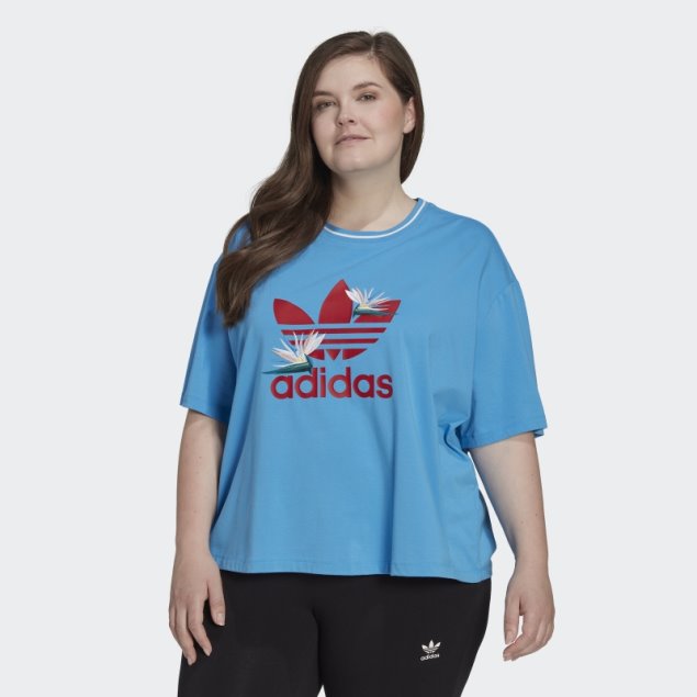 Camiseta Azul Thebe Magugu Suelta (talla Grande) Adidas