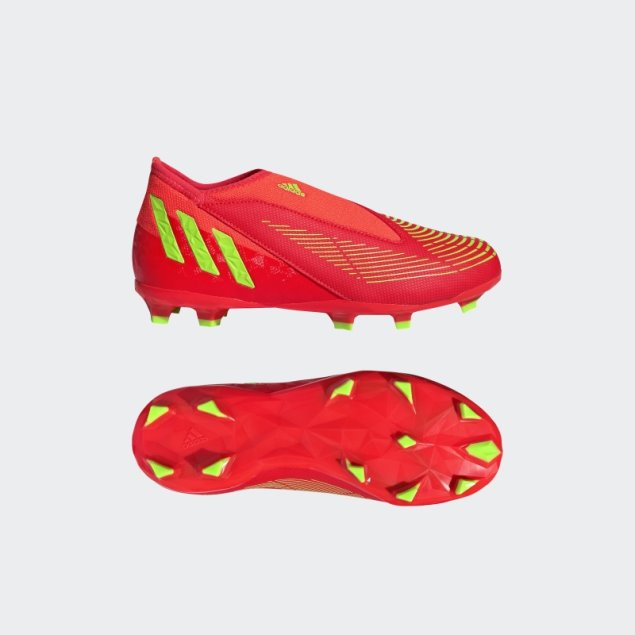 Adidas Predator Edge.3 Sin Cordones Para Terreno Firme Rojo Adidas