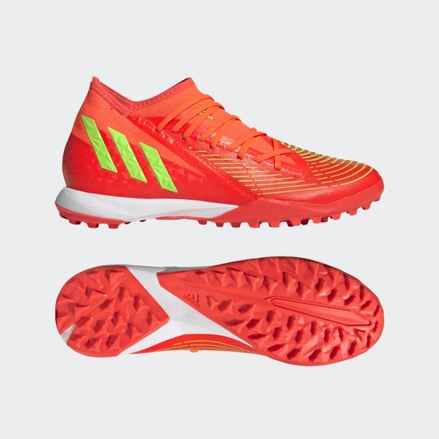 Rojo Adidas Predator Edge.3 Turf Zapatos Moda