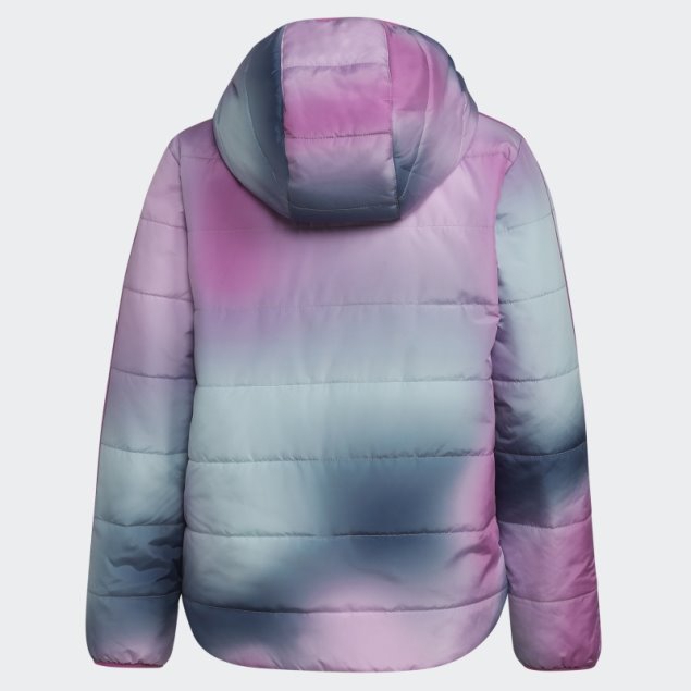 Chaqueta Acolchada Adidas Classic Allover Print Lila