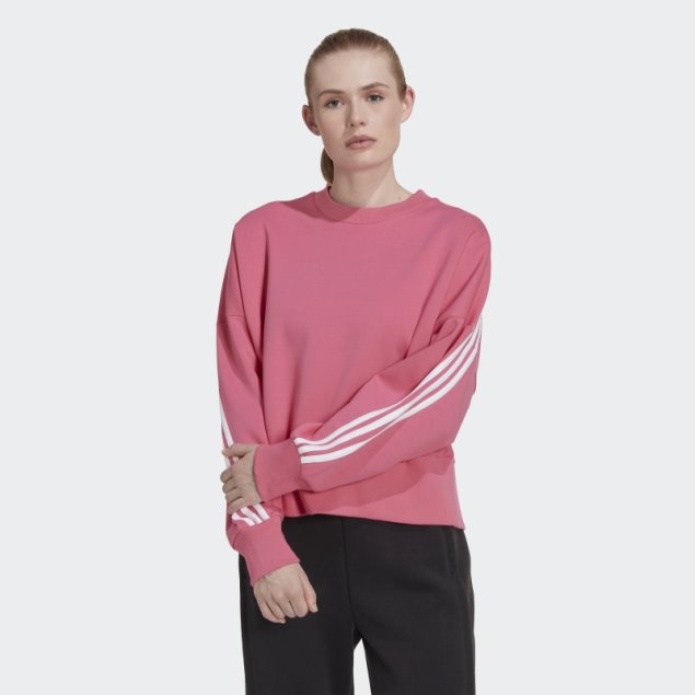Sudadera Adidas Sportswear Future Icons 3 Rayas Magenta Caliente
