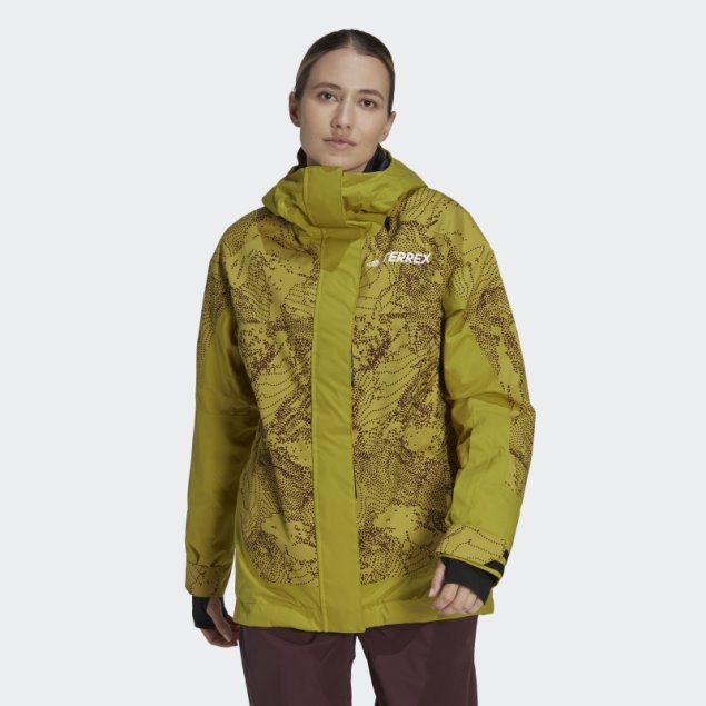Chaqueta Terrex 2-layer Insulated Snow Graphic Adidas Verde Oliva