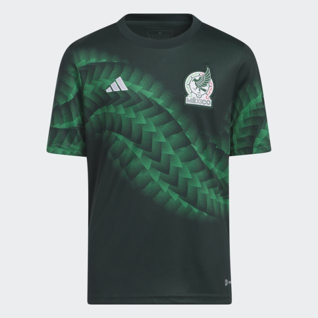 Camiseta Pre-partido Adidas Mexico Verde Noche