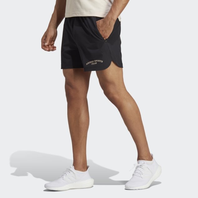 Shorts Deportivos Negros Adidas Sports Club