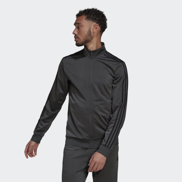 Chaqueta De Chándal Essentials Warm-Up 3 Bandas Adidas Gris