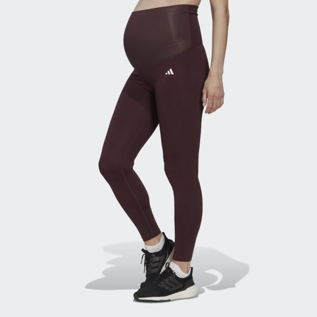 Leggings De Entrenamiento Esenciales 7/8 (maternidad) Burdeos Adidas
