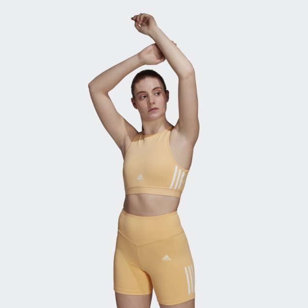 Sujetador De Entrenamiento De Sujeción Ligera Adidas ámbar Hyperglam Aeroready