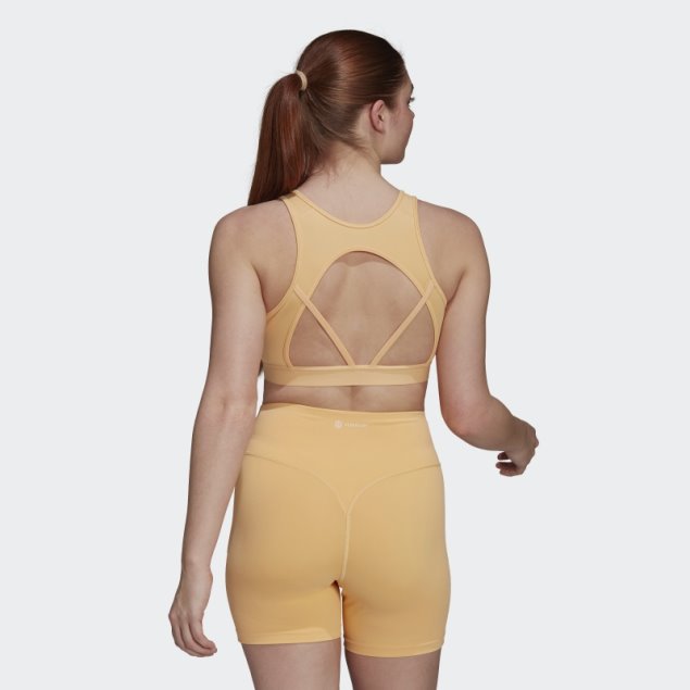 Sujetador De Entrenamiento De Sujeción Ligera Adidas ámbar Hyperglam Aeroready