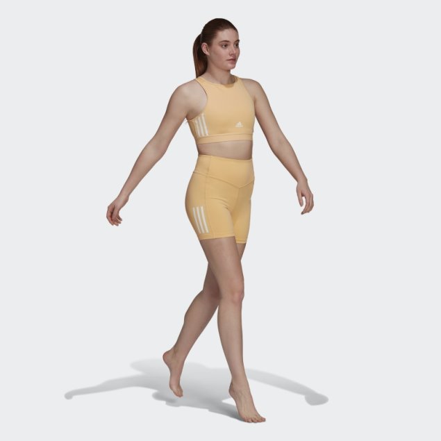 Sujetador De Entrenamiento De Sujeción Ligera Adidas ámbar Hyperglam Aeroready