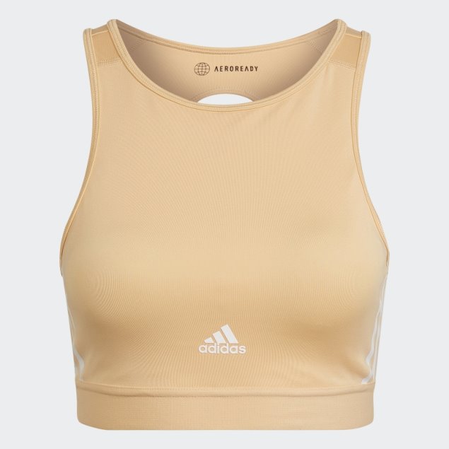 Sujetador De Entrenamiento De Sujeción Ligera Adidas ámbar Hyperglam Aeroready