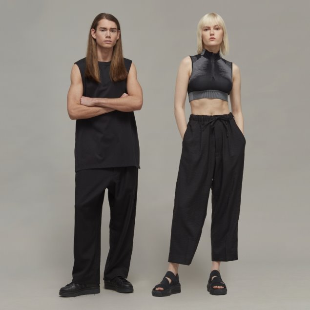 Y-3 Sport Uniform Pantalones De Pierna Recta Adidas Caliente