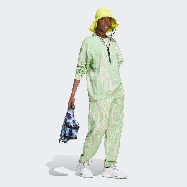 Verde Adidas Por Stella Mccartney Truecasuals Gráfico Sudadera Caliente