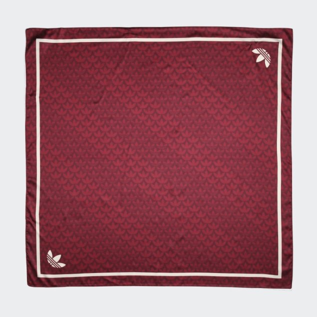 Pañuelo Adidas Trefoil Jacquard Monogram Rojo