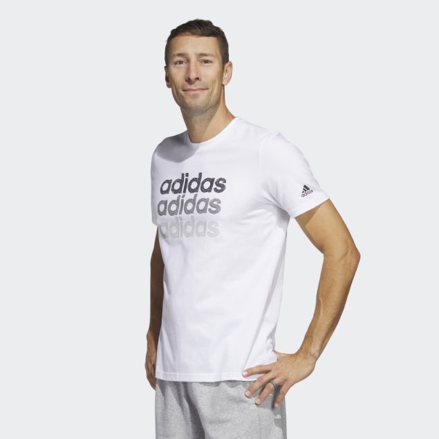 Camiseta Blanca Adidas Multi Linear Sportswear Graphic (manga Corta)