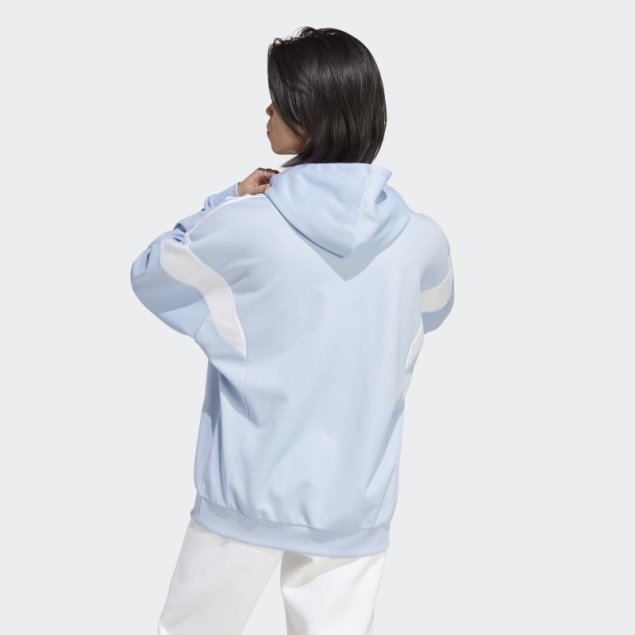 Sudadera Con Capucha Adicolor Classics Cut Line Adidas Azul Amanecer