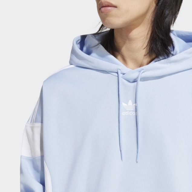 Sudadera Con Capucha Adicolor Classics Cut Line Adidas Azul Amanecer