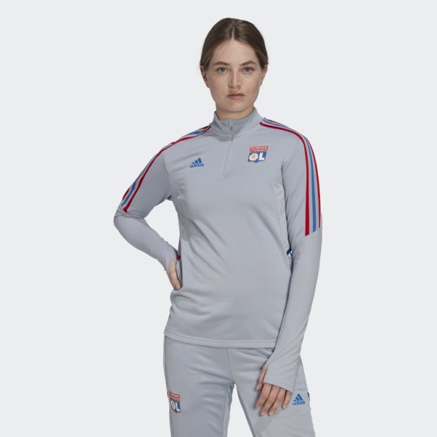 Camiseta De Entrenamiento Tiro 21 Del Olympique Lyonnais Plata Adidas Caliente
