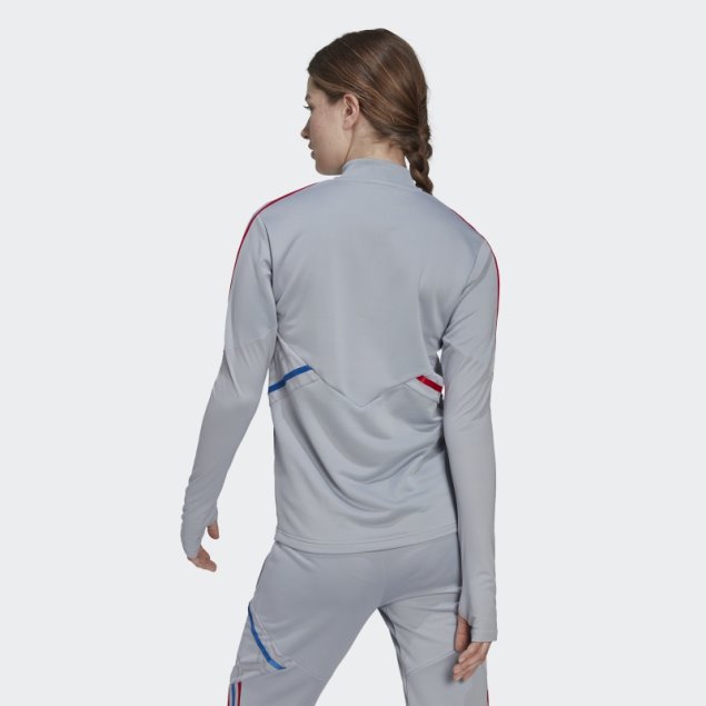 Camiseta De Entrenamiento Tiro 21 Del Olympique Lyonnais Plata Adidas Caliente