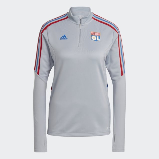 Camiseta De Entrenamiento Tiro 21 Del Olympique Lyonnais Plata Adidas Caliente