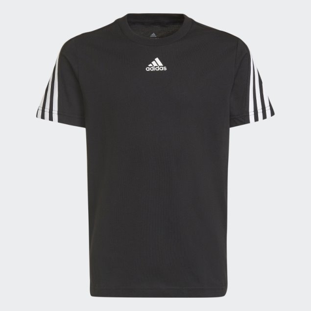 Camiseta Negra Con 3 Rayas Adidas Future Icons