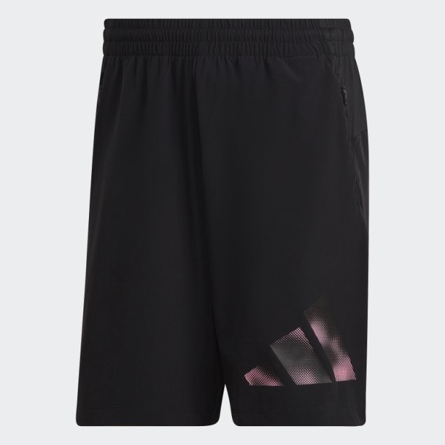 Shorts De Entrenamiento Negros Con Gráficos De Iconos De Tren Adidas