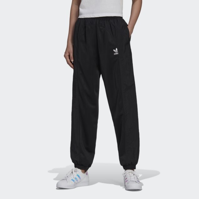Adidas Pantalones De Chándal Negros Adicolor Split Trefoil