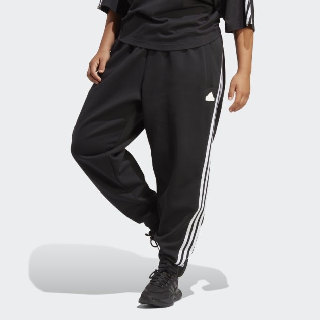 Pantalones Negros Adidas Future Icons 3-stripes Regular (talla Grande)