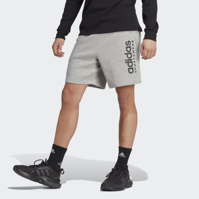 Adidas Shorts Grises Medianos All Szn De Forro Polar