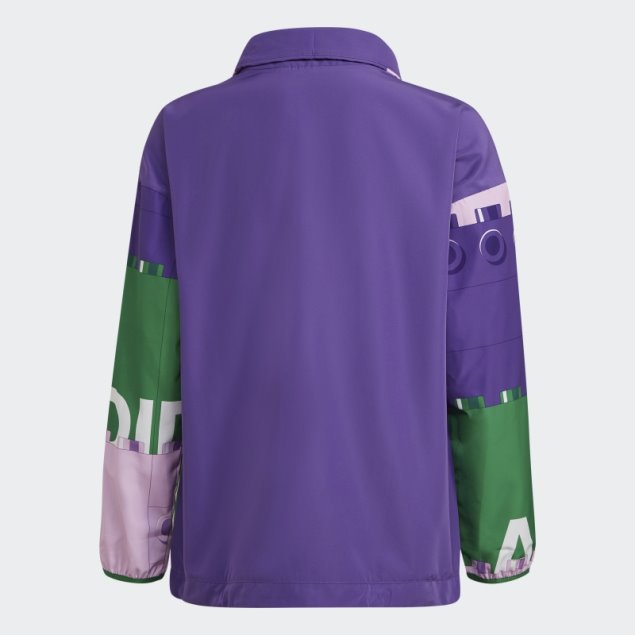 Adidas X Classic Lego Rompevientos Con Media Cremallera Violeta Afilado Moda