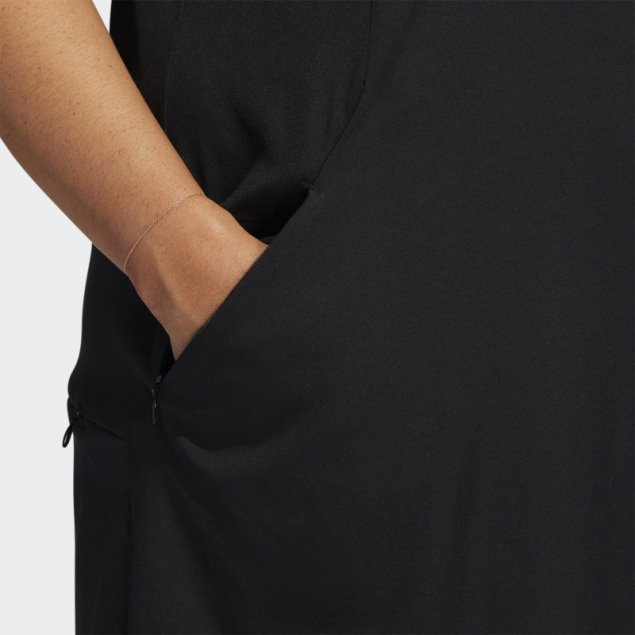 Vestido Adidas Negro Con Volantes (tallas Grandes)