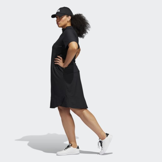 Vestido Adidas Negro Con Volantes (tallas Grandes)