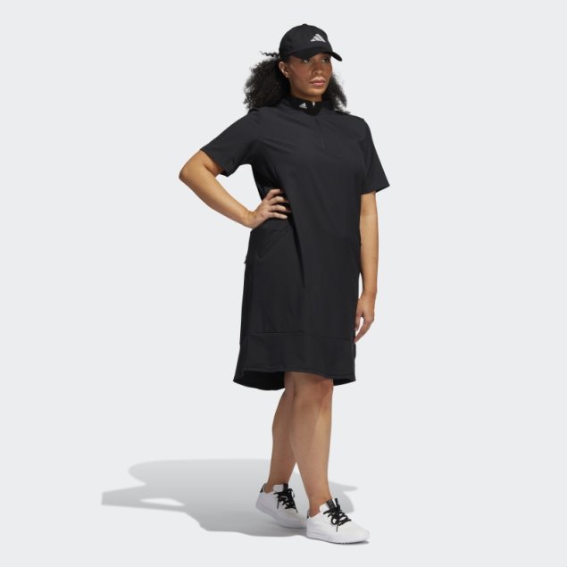 Vestido Adidas Negro Con Volantes (tallas Grandes)