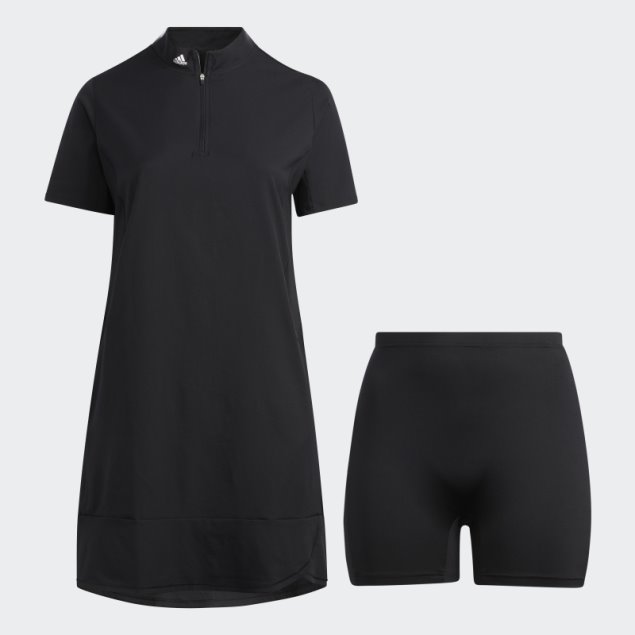 Vestido Adidas Negro Con Volantes (tallas Grandes)