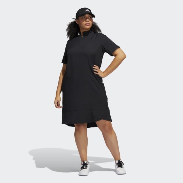 Vestido Adidas Negro Con Volantes (tallas Grandes)