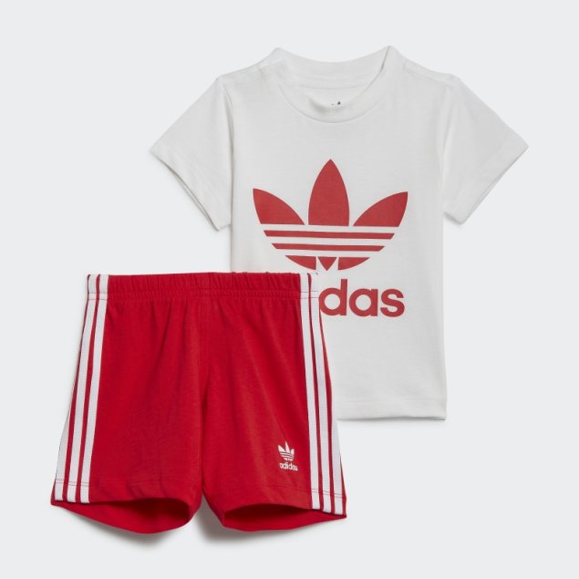 Camiseta Blanca Adidas Trefoil Shorts