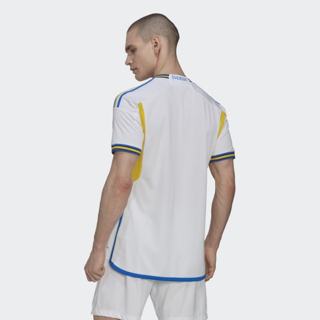 Camiseta Suecia 22 Segunda Equipacion Adidas Blanca