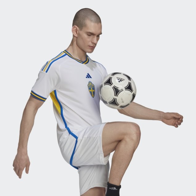 Camiseta Suecia 22 Segunda Equipacion Adidas Blanca