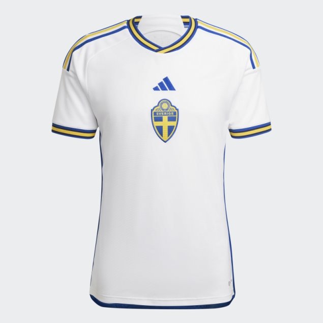 Camiseta Suecia 22 Segunda Equipacion Adidas Blanca